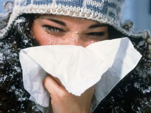malade en hiver