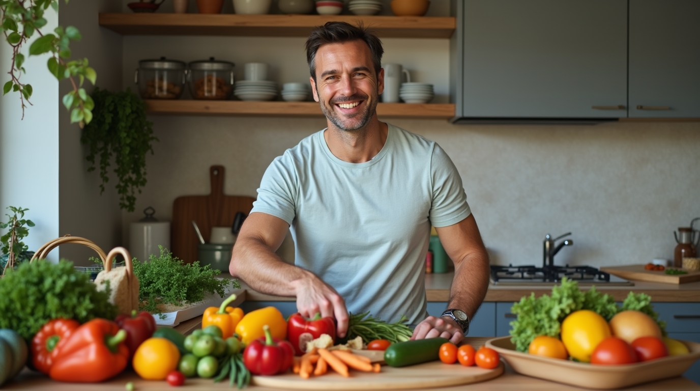 alimentation équilibrée pour hommes