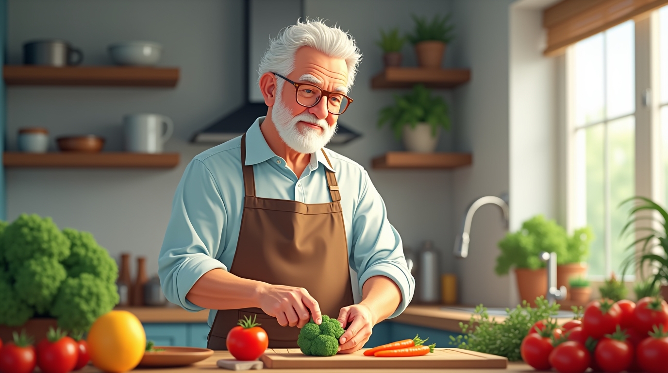 la nutrition et la santé des hommes de plus de 40 ans